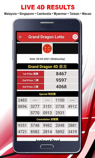 Live 4D Results > Magnum, Toto, DaMaCai, GD, Malaysia & SG.